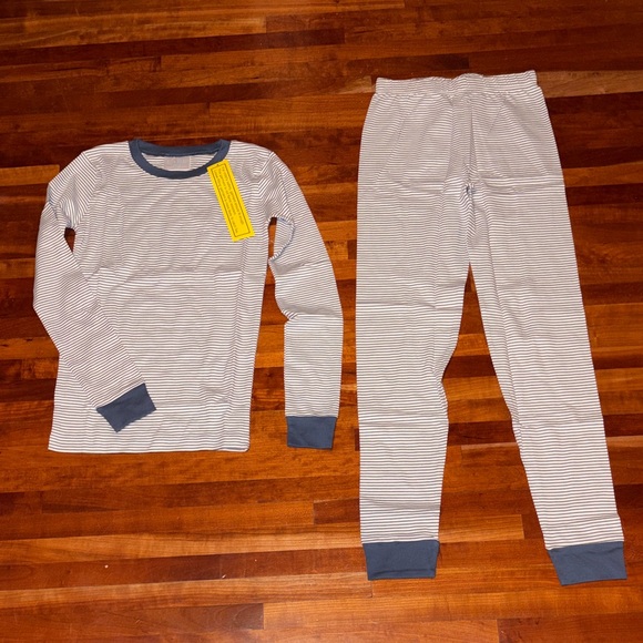 LAKE Other - Lake Pajamas Kids Long Long Pajama Set in Classic Navy SZ 12 NEW
